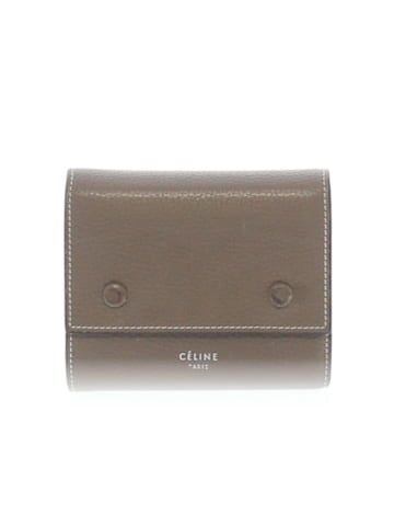 Céline Leather Trifold Compact Wallet (view 1)