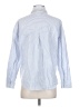 Zara Stripes Blue Long Sleeve Button-Down Shirt Size XS - photo 2
