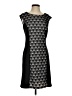 AUW 100% Polyester Graphic Black Cocktail Dress Size S - photo 1