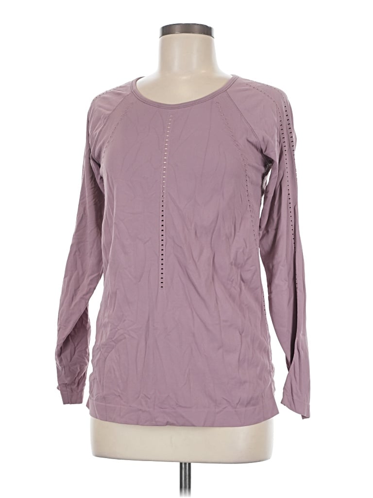 Pre-owned Athleta Long Sleeve T-shirt In Purple