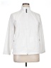 T by Talbots Solid White Track Jacket Size XL (petite) - photo 1