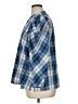 J.Crew 100% Cotton Plaid Checkered-gingham Blue 3/4 Sleeve Blouse Size XL - photo 5