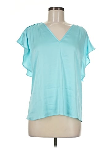 White House Black Market Short Sleeve Blouse (view 1)