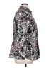 Chaps 100% Cotton Paisley Silver Long Sleeve Blouse Size 1X - photo 4