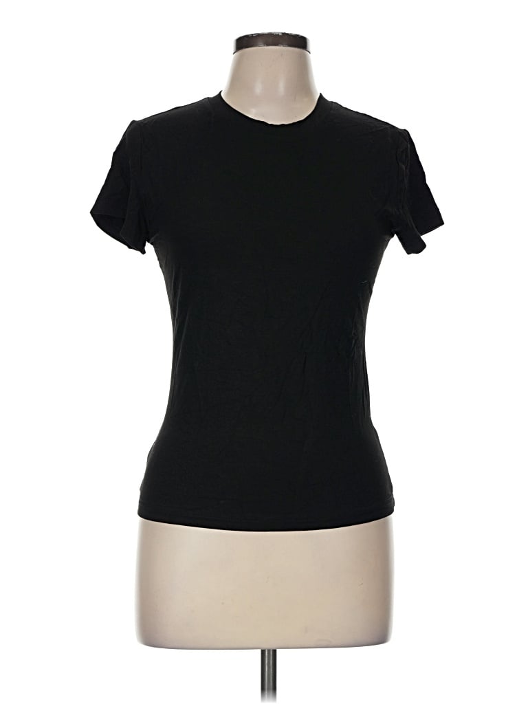 Pre-owned Anrabess Short Sleeve Turtleneck In Black