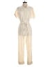 Universal Thread Metallic Ivory Jumpsuit Size 2 - photo 1