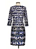 Nine West Print Blue Cocktail Dress Size 4 - photo 2