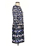 Nine West Print Blue Cocktail Dress Size 4 - photo 4