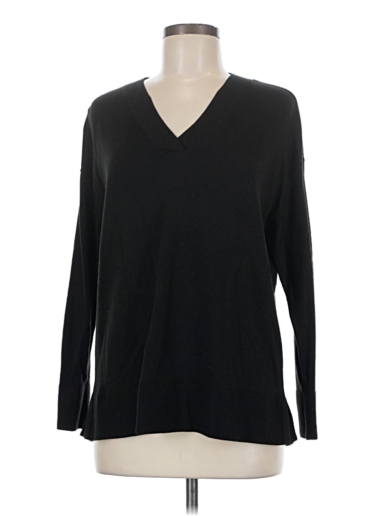 Pre-owned Ann Taylor Loft Pullover Sweater In Black