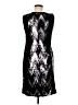 NW Nightway 100% Polyester Chevron-herringbone Silver Cocktail Dress Size 6 - photo 2