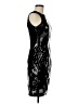 NW Nightway 100% Polyester Chevron-herringbone Silver Cocktail Dress Size 6 - photo 4
