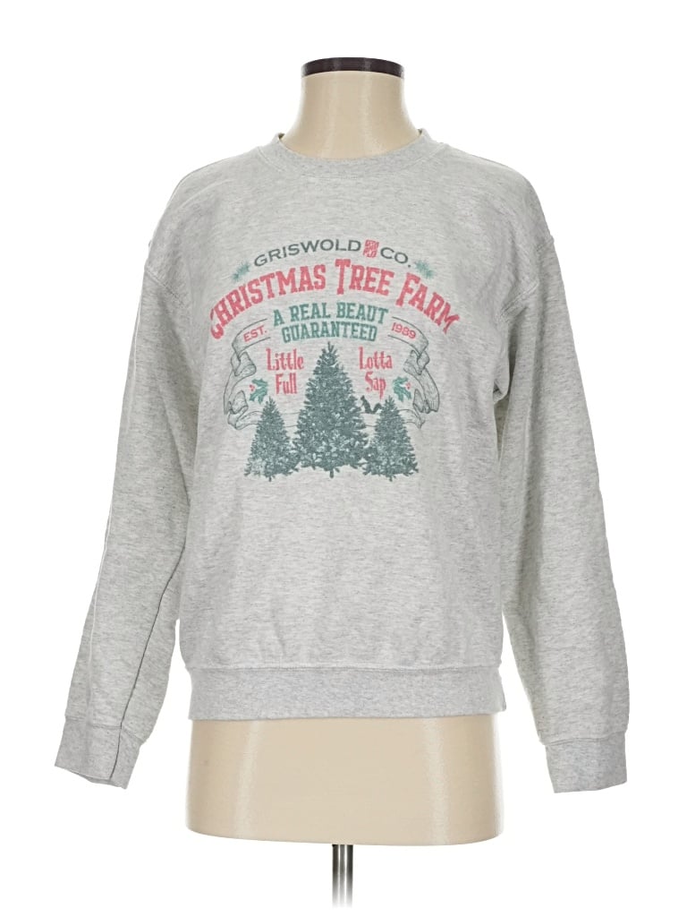 Pre-owned Gildan Sweatshirt In Gray