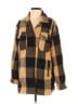 Lucky Brand 100% Cotton Plaid Brown Coat Size XS - photo 1