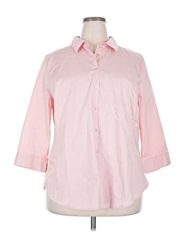 Worthington 3/4 Sleeve Button-Down Shirt (view 1)