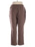 Lands' End Solid Brown Casual Pants Size XL - photo 2