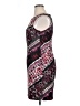 Connected Apparel Graphic Burgundy Cocktail Dress Size 14 Petite - photo 5