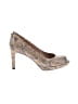 Stuart Weitzman Animal Print Tan Heels Size 8 1/2 - photo 1