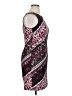 Connected Apparel Graphic Burgundy Cocktail Dress Size 14 Petite - photo 4