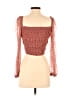 Storia 100% Polyester Brown 3/4 Sleeve Blouse Size S - photo 2