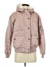 American Eagle Outfitters 100% Polyester Solid Pink Tan Jacket Size S - photo 1