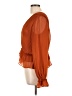 Ryegrass 100% Polyester Orange 3/4 Sleeve Blouse Size 10 - photo 5
