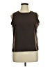 Notations 100% Polyester Brown Sleeveless T-Shirt Size XL - photo 1