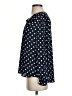 J.Crew 100% Polyester Polka Dots Blue Long Sleeve Blouse Size S - photo 5