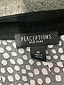 Perceptions Polka Dots Black Casual Dress Size M - photo 7