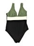 Unbranded Color Block Green One Piece Swimsuit Size M (estimated) - photo 1