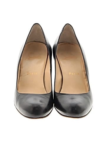 Christian Louboutin Leather Ron Ron Wedges 100mm (view 2)
