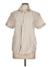 Assorted Brands Tan Short Sleeve Button-Down Shirt Size L (estimated) - photo 1