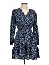 J.ING 100% Polyester Polka Dots Blue Casual Dress Size L - photo 1