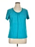 Jaclyn Smith Teal Short Sleeve Top Size XL - photo 1