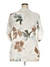 Unbranded Floral Ivory 3/4 Sleeve Blouse Size 3X (estimated) - photo 2