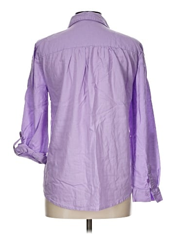 New York & Company 3/4 Sleeve Button-Down Shirt (view 2)