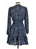 J.ING 100% Polyester Polka Dots Blue Casual Dress Size L - photo 2
