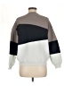 Unbranded 100% Polyester Color Block Gray Pullover Sweater Size M - photo 2