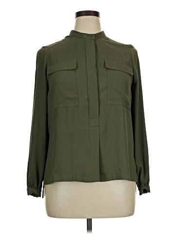 White House Black Market Long Sleeve Blouse (view 1)