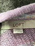 Ann Taylor LOFT 100% Polyester Stripes Purple Turtleneck Sweater Size S - photo 7