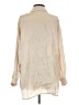Shein 100% Polyester Metallic Tan 3/4 Sleeve Blouse Size 4 - photo 2
