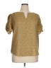 Maison d' Amelie Gold Short Sleeve Blouse Size XL - photo 1