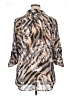 DressBarn 100% Polyester Brown 3/4 Sleeve Blouse Size 1X - photo 2