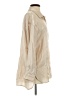 Shein 100% Polyester Metallic Tan 3/4 Sleeve Blouse Size 4 - photo 4
