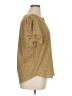 Maison d' Amelie Gold Short Sleeve Blouse Size XL - photo 4