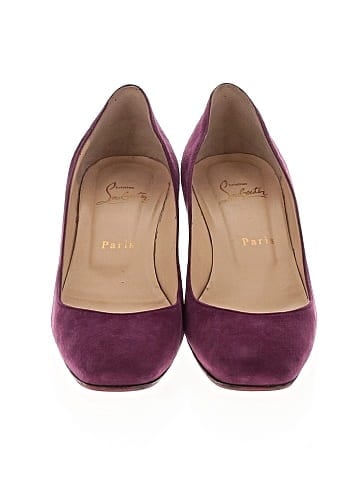 Christian Louboutin Suede Mini Gloria Pumps (view 2)