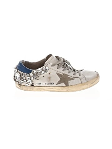 Golden Goose Rhinestone Super Star Sneakers (view 1)