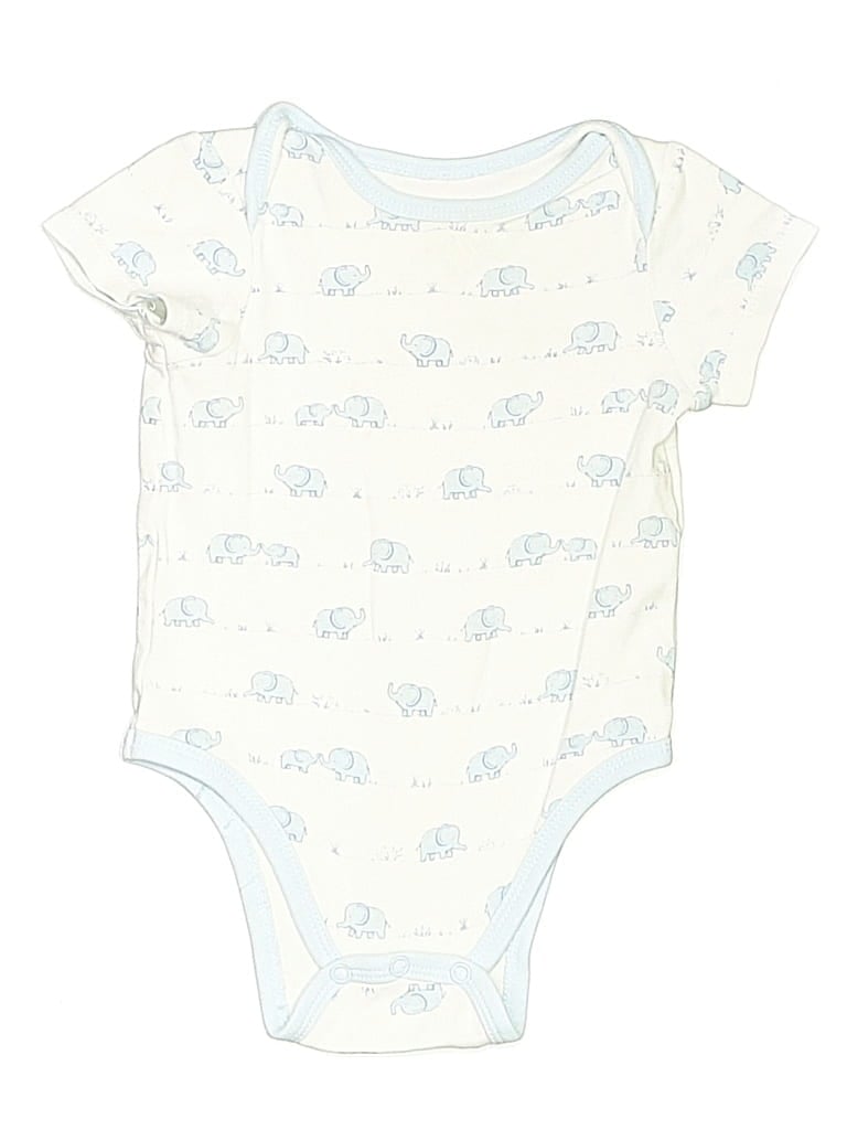 Pre-owned Unbranded Babies' Short Sleeve Onesie In Blue