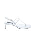 Aqua Solid White Sandals Size 7 1/2 - photo 1