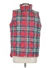 Lands' End 100% Polyester Plaid Red Vest Size M - photo 1
