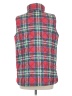 Lands' End 100% Polyester Plaid Red Vest Size M - photo 2